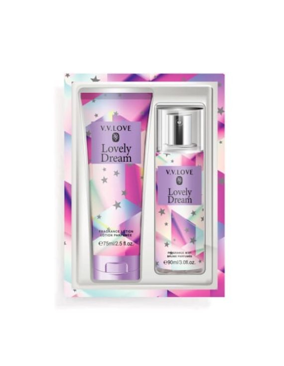 طقم V.VLOVE body lotion + body mist